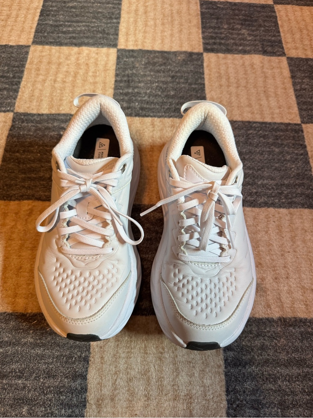 Hoka One One White Women's Running Sneakers